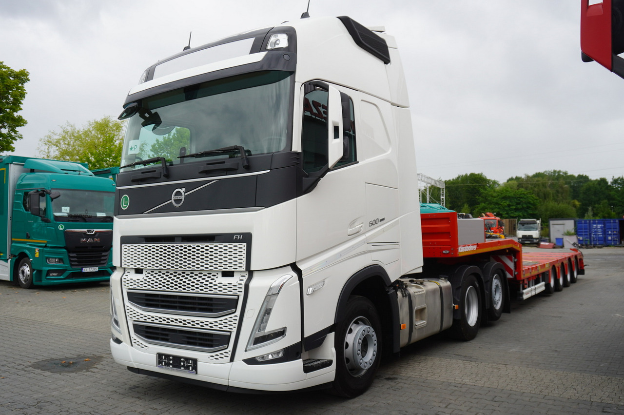 VOLVO FH 500 6 × 2 Globetrotter XL / 2023 / 114 thousand km / Brand-new low-loader Kässbohrer LB3E semi-trailer - Автовоз камион: снимка 5 VOLVO FH 500 6 × 2 Globetrotter XL / 2023 / 114 thousand km / Brand-new low-loader Kässbohrer LB3E semi-trailer - Автовоз камион: снимка 5