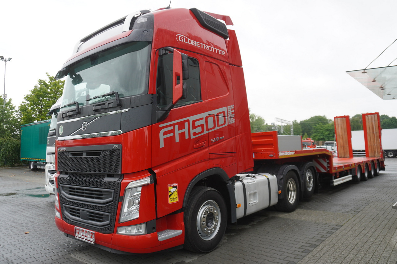 VOLVO FH 500 / BRAND-NEW Kässbohrer LB3E low-bed semi-trailer / 500 HP - Автовоз камион: снимка 2 VOLVO FH 500 / BRAND-NEW Kässbohrer LB3E low-bed semi-trailer / 500 HP - Автовоз камион: снимка 2
