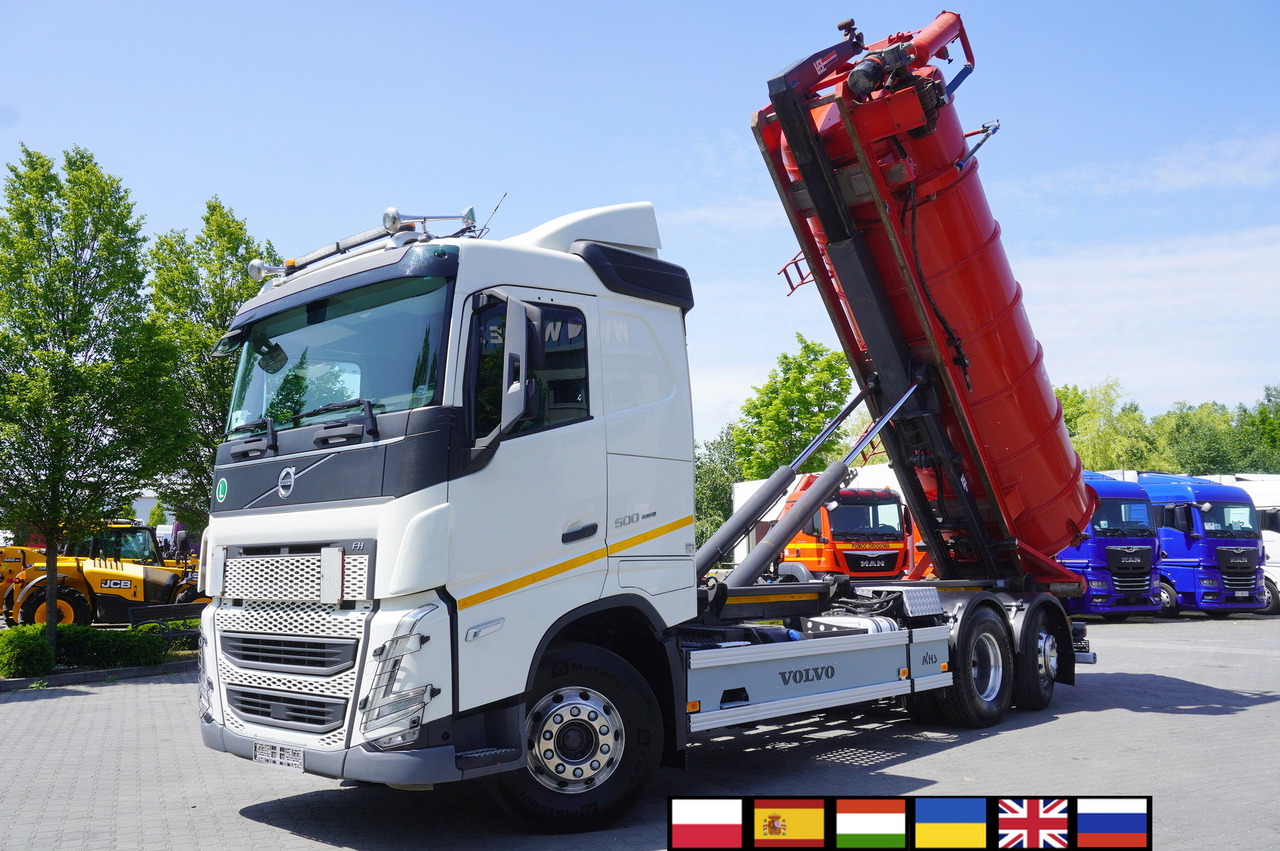 VOLVO Volvo FH 500 / Septic barrel 13000 l / Hook lift 21 t / 2022 / 3rd axle steered / 2 units - Цистерна за течен тор: снимка 1 VOLVO Volvo FH 500 / Septic barrel 13000 l / Hook lift 21 t / 2022 / 3rd axle steered / 2 units - Цистерна за течен тор: снимка 1