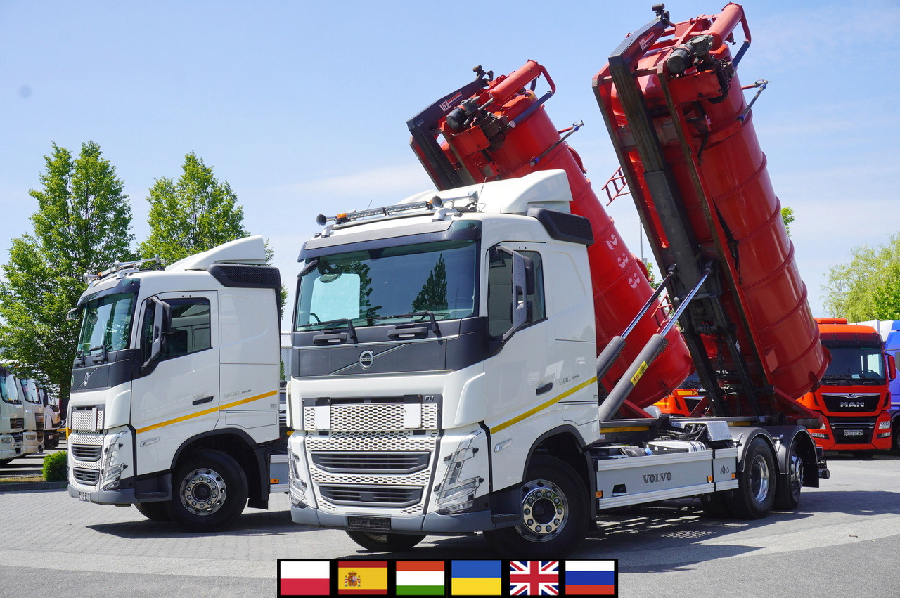 VOLVO Volvo FH 500 / Septic barrel 13000 l / Hook lift 21 t / 2022 / 3rd axle steered / 2 units - Цистерна за течен тор: снимка 1 VOLVO Volvo FH 500 / Septic barrel 13000 l / Hook lift 21 t / 2022 / 3rd axle steered / 2 units - Цистерна за течен тор: снимка 1