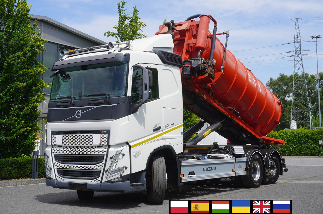 VOLVO Volvo FH 500 / Septic barrel 13000 l / Hook lift 21 t / 2022 / 3rd axle steered / 2 units - Цистерна за течен тор: снимка 1 VOLVO Volvo FH 500 / Septic barrel 13000 l / Hook lift 21 t / 2022 / 3rd axle steered / 2 units - Цистерна за течен тор: снимка 1