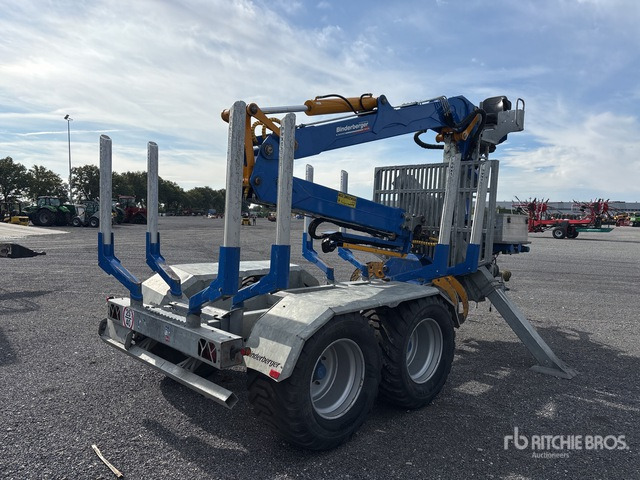 2012 Binderberger RW14 T/A Log Trailer - Горско ремарке: снимка 3 2012 Binderberger RW14 T/A Log Trailer - Горско ремарке: снимка 3