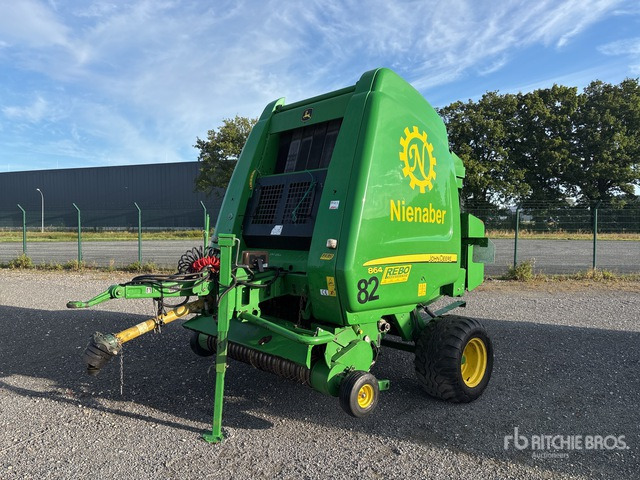 2012 John Deere 864P Round Baler - Рулонна сламопреса: снимка 1 2012 John Deere 864P Round Baler - Рулонна сламопреса: снимка 1