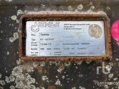 HENLE K1-QC01HT 400 mm 1.1 - 2.0 to. - Кофа за багер: снимка 3 HENLE K1-QC01HT 400 mm 1.1 - 2.0 to. - Кофа за багер: снимка 3