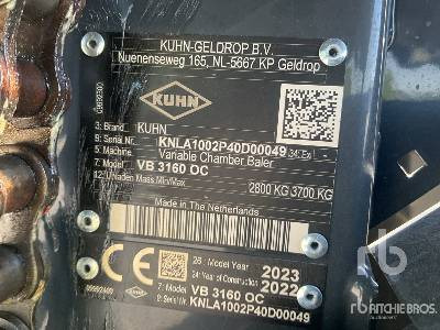 KUHN VB 3160 OC (Unused) - Рулонна сламопреса: снимка 5 KUHN VB 3160 OC (Unused) - Рулонна сламопреса: снимка 5