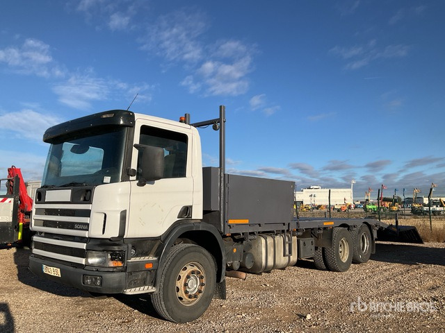 2002 Scania P 94G56X2NA300 6x2 Flatbed Truck - Бордови камион: снимка 1 2002 Scania P 94G56X2NA300 6x2 Flatbed Truck - Бордови камион: снимка 1