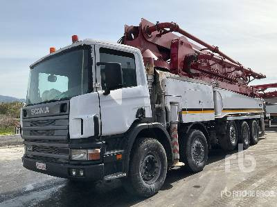 SCANIA PC124 C420 2005 KCP KCP48ZX200 48 m on 10x ... - Бетон помпа: снимка 1 SCANIA PC124 C420 2005 KCP KCP48ZX200 48 m on 10x ... - Бетон помпа: снимка 1