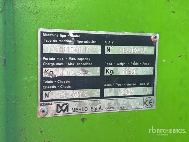 2004 Merlo ROTO 30.16 Telehandler - Телескопичен товарач: снимка 5 2004 Merlo ROTO 30.16 Telehandler - Телескопичен товарач: снимка 5