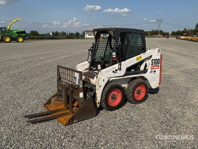 2011 Bobcat S100 High Flow Skid Steer Loader - Мини челен товарач: снимка 1 2011 Bobcat S100 High Flow Skid Steer Loader - Мини челен товарач: снимка 1