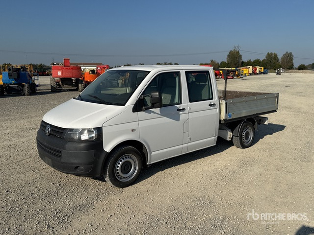 2014 Volkswagen Transporter Crew Cab Flatbed Truck - Бордови бус: снимка 2 2014 Volkswagen Transporter Crew Cab Flatbed Truck - Бордови бус: снимка 2
