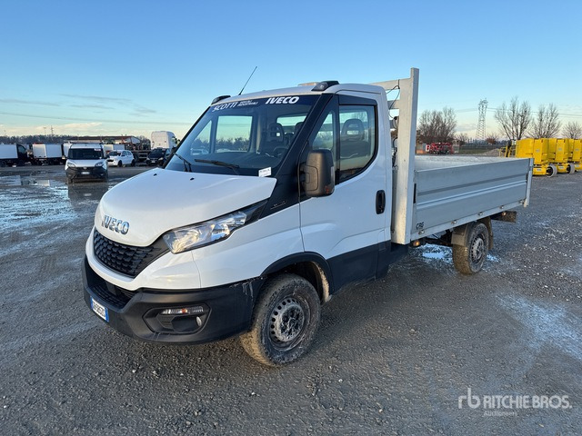 2020 Iveco Daily 35S14 4x2 Flatbed Truck - Бордови камион: снимка 1 2020 Iveco Daily 35S14 4x2 Flatbed Truck - Бордови камион: снимка 1