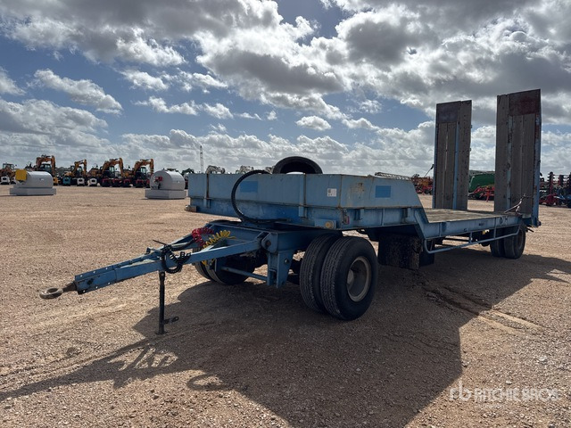 1985 Louault Original 14.53 t T/A Remorque Porte-Engi ... Lowboy Trailer - Нискорамна площадка полуремарке: снимка 2 1985 Louault Original 14.53 t T/A Remorque Porte-Engi ... Lowboy Trailer - Нискорамна площадка полуремарке: снимка 2