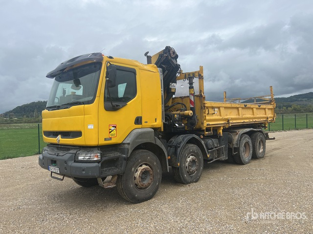 2006 Renault Kerax 380 2005 Palfinger PK20002 6100 kg ... Dump Truck with Crane - Самосвал камион: снимка 2 2006 Renault Kerax 380 2005 Palfinger PK20002 6100 kg ... Dump Truck with Crane - Самосвал камион: снимка 2