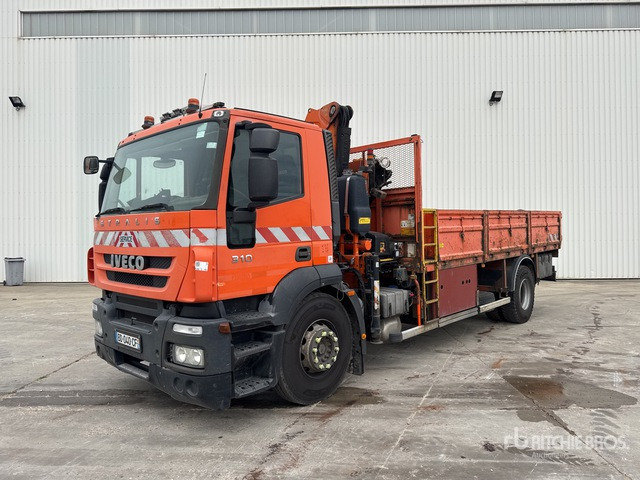 2008 Iveco Stralis 310 2007 Fassi F130A-21 5730 kg on ... Flatbed Truck with Crane - Бордови камион, Камион с кран: снимка 1 2008 Iveco Stralis 310 2007 Fassi F130A-21 5730 kg on ... Flatbed Truck with Crane - Бордови камион, Камион с кран: снимка 1