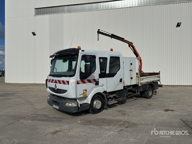 2008 Renault Midlum 220DXi 2008 Palfinger PK2700A on 4x2 C ... Flatbed Truck with Crane - Бордови камион, Камион с кран: снимка 3 2008 Renault Midlum 220DXi 2008 Palfinger PK2700A on 4x2 C ... Flatbed Truck with Crane - Бордови камион, Камион с кран: снимка 3