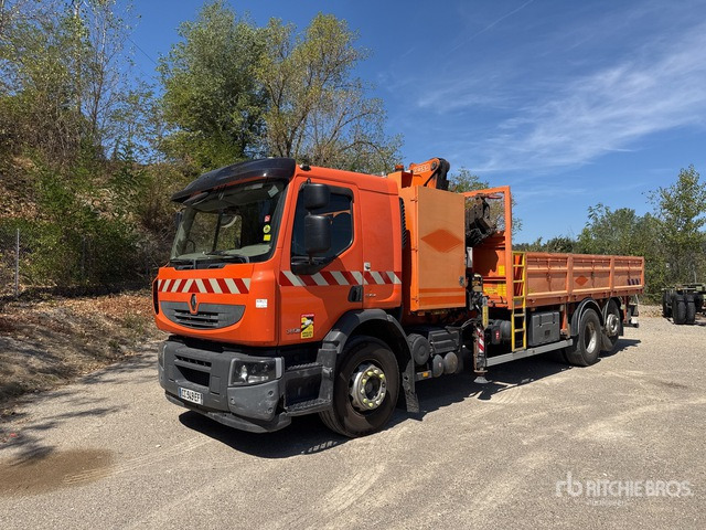 2012 Renault Premium 380DXi Fassi F155A.0.23 6000 kg Articu ... Flatbed Truck with Crane - Бордови камион, Камион с кран: снимка 1 2012 Renault Premium 380DXi Fassi F155A.0.23 6000 kg Articu ... Flatbed Truck with Crane - Бордови камион, Камион с кран: снимка 1