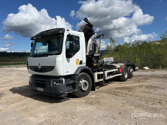 2013 Renault Premium Lander 430DXi 6x2 Camion Ampliroll Avec Grue ... Roll-Off Truck - Мултилифт с кука камион: снимка 2 2013 Renault Premium Lander 430DXi 6x2 Camion Ampliroll Avec Grue ... Roll-Off Truck - Мултилифт с кука камион: снимка 2