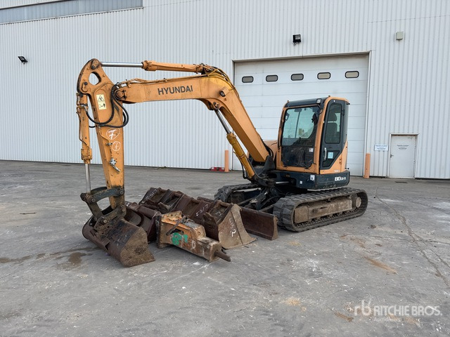 2014 Hyundai R80CR-9 Mini-Pelle Mini Excavator: <6.6t - Мини багер: снимка 2 2014 Hyundai R80CR-9 Mini-Pelle Mini Excavator: <6.6t - Мини багер: снимка 2