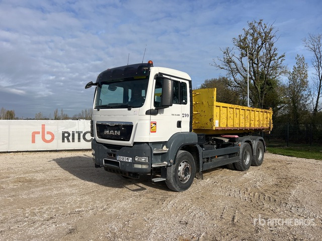 2014 MAN TGS33.480 6x4 Camion Polybenne Ampliroll Roll-Off Truck - Мултилифт с кука камион: снимка 1 2014 MAN TGS33.480 6x4 Camion Polybenne Ampliroll Roll-Off Truck - Мултилифт с кука камион: снимка 1