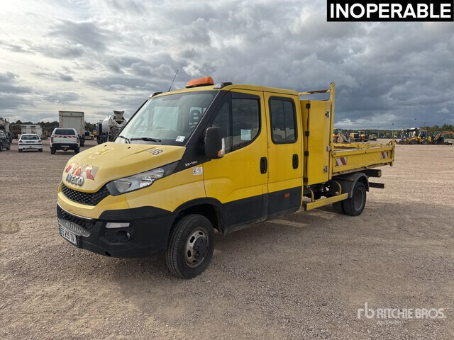 2016 Iveco 35-130 4x2 Camion Benne (Inoperable) S/A Dump Truck - Бус самосвал, Бус с двойна кабина: снимка 1 2016 Iveco 35-130 4x2 Camion Benne (Inoperable) S/A Dump Truck - Бус самосвал, Бус с двойна кабина: снимка 1
