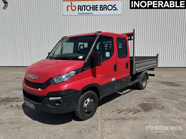 2016 Iveco 35-130 Camion Benne (Inoperable) Dump Truck: Light Duty - Бус самосвал, Бус с двойна кабина: снимка 1 2016 Iveco 35-130 Camion Benne (Inoperable) Dump Truck: Light Duty - Бус самосвал, Бус с двойна кабина: снимка 1