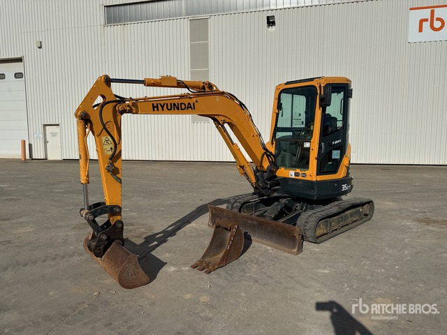 2018 Hyundai R35Z9 Mini-Pelle Mini Excavator: <6.6t - Мини багер: снимка 2 2018 Hyundai R35Z9 Mini-Pelle Mini Excavator: <6.6t - Мини багер: снимка 2