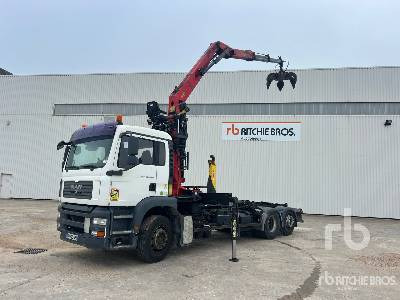MAN TGA26.440 6x2 Camion Ampliroll Avec Grue - Мултилифт с кука камион: снимка 2 MAN TGA26.440 6x2 Camion Ampliroll Avec Grue - Мултилифт с кука камион: снимка 2