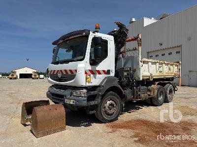 RENAULT KERAX 370 2007 Hiab 166E-3 HIPRO 6000 kg ... - Самосвал камион, Камион с кран: снимка 1 RENAULT KERAX 370 2007 Hiab 166E-3 HIPRO 6000 kg ... - Самосвал камион, Камион с кран: снимка 1