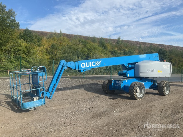 2007 Genie S65 4WD Diesel Telescopic Boom Lift - Телескопична платформа: снимка 1 2007 Genie S65 4WD Diesel Telescopic Boom Lift - Телескопична платформа: снимка 1