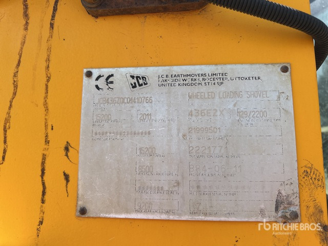 2011 JCB 436 Wheel Loader - Колесен товарач: снимка 2 2011 JCB 436 Wheel Loader - Колесен товарач: снимка 2