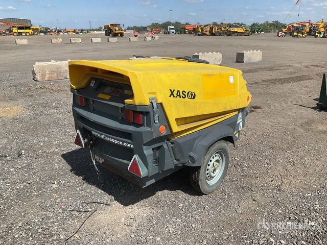2016 Atlas Copco XAS67KD Mobile Air Compressor - Компресор за въздух: снимка 4 2016 Atlas Copco XAS67KD Mobile Air Compressor - Компресор за въздух: снимка 4