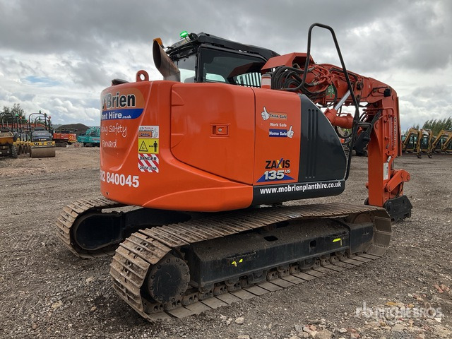 2016 Hitachi ZX135US-5B Tunnel Spec Tracked Excavator - Верижен багер: снимка 4 2016 Hitachi ZX135US-5B Tunnel Spec Tracked Excavator - Верижен багер: снимка 4