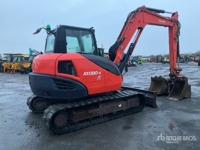 2016 Kubota KX080-4 Mini Excavator: <6.6t - Мини багер: снимка 3 2016 Kubota KX080-4 Mini Excavator: <6.6t - Мини багер: снимка 3