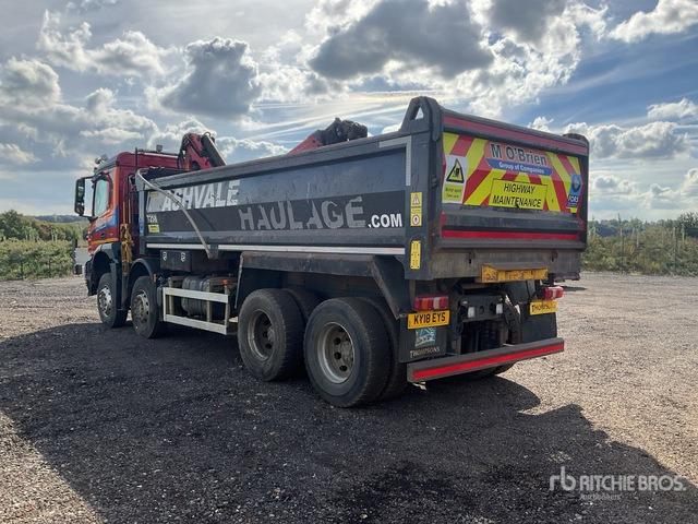 2018 Mercedes-Benz Arocs 8x4 Dump Truck with Crane - Самосвал камион: снимка 4 2018 Mercedes-Benz Arocs 8x4 Dump Truck with Crane - Самосвал камион: снимка 4