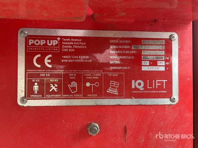 2018 Popup PRO10 Electric Scissor Lift - Ножична работна платформа: снимка 1 2018 Popup PRO10 Electric Scissor Lift - Ножична работна платформа: снимка 1