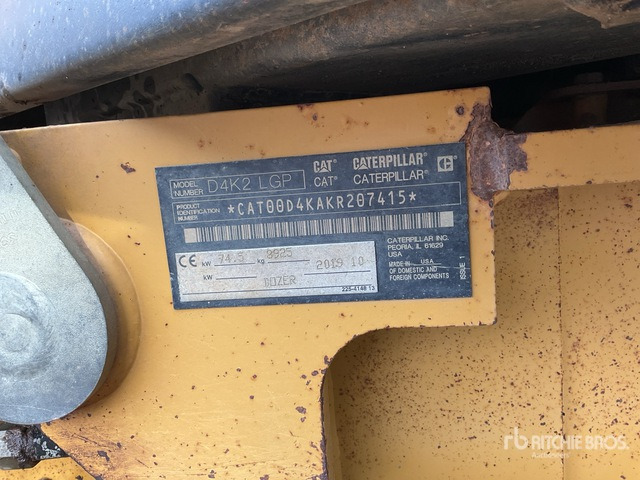 2019 Cat D4K2LGP Crawler Dozer - Булдозер: снимка 3 2019 Cat D4K2LGP Crawler Dozer - Булдозер: снимка 3