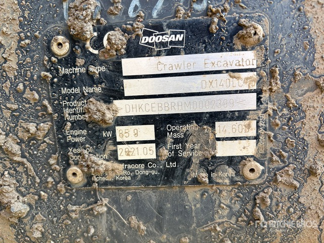 2021 Doosan DX140LC-5 Tracked Excavator - Верижен багер: снимка 2 2021 Doosan DX140LC-5 Tracked Excavator - Верижен багер: снимка 2