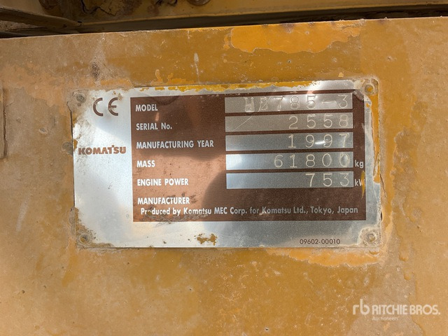 1997 Komatsu HD785-3 Haul Truck - Кариерен самосвал: снимка 5 1997 Komatsu HD785-3 Haul Truck - Кариерен самосвал: снимка 5