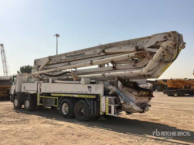 1997 Scania 1997 Putzmeister BSF 43.15 FM 4 ... Concrete Pump Truck - Бетон помпа: снимка 2 1997 Scania 1997 Putzmeister BSF 43.15 FM 4 ... Concrete Pump Truck - Бетон помпа: снимка 2