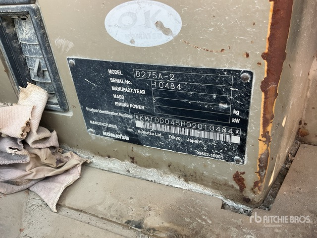 2005 Komatsu D275A-2 - Булдозер: снимка 2 2005 Komatsu D275A-2 - Булдозер: снимка 2