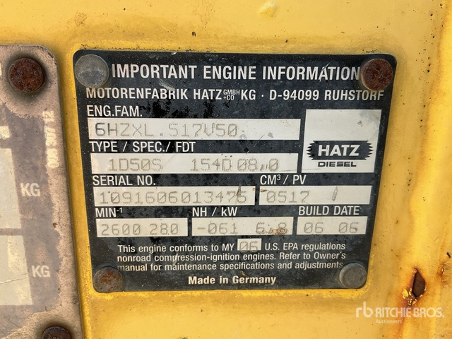 Мини валяк 2006 Bomag BW75S-2 Walk Behind Roller: снимка 6