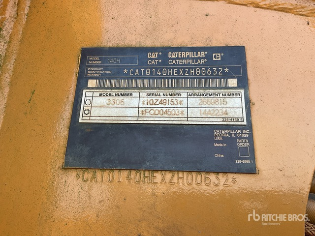 2008 Cat 140H - Грейдер: снимка 3 2008 Cat 140H - Грейдер: снимка 3