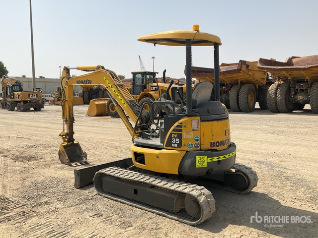 2015 Komatsu PC35MR-3 - Мини багер: снимка 3 2015 Komatsu PC35MR-3 - Мини багер: снимка 3