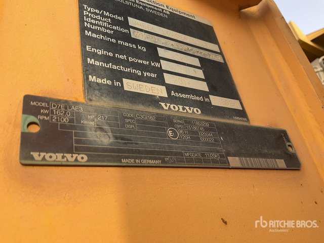 2016 Volvo L120F Wheel Loader - Колесен товарач: снимка 3 2016 Volvo L120F Wheel Loader - Колесен товарач: снимка 3