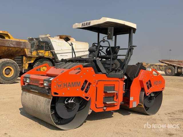 2019 Hamm HD99 Double Drum Roller - Пътен валяк: снимка 1 2019 Hamm HD99 Double Drum Roller - Пътен валяк: снимка 1