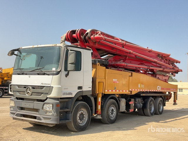 2019 Mercedes Benz Actros 4144 2019 Sany SYM5449THB 56 m on 8x ... Concrete Pump Truck - Бетон помпа: снимка 2 2019 Mercedes Benz Actros 4144 2019 Sany SYM5449THB 56 m on 8x ... Concrete Pump Truck - Бетон помпа: снимка 2