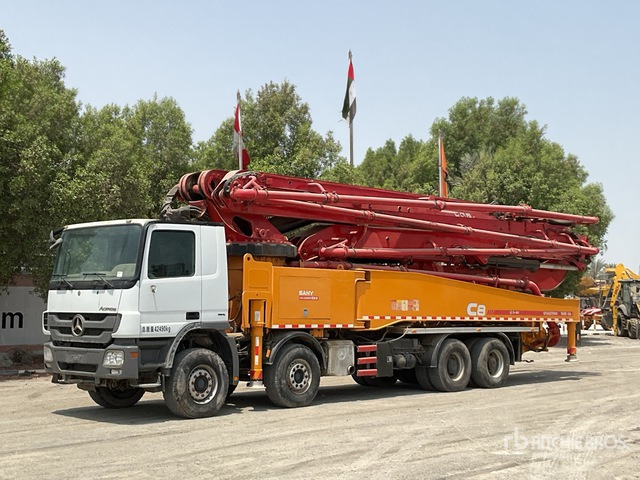 2020 Mercedes-Benz Actros 4141 2020 Sany SYM5449THBE 56 m on 8 ... Concrete Pump Truck - Бетон помпа: снимка 2 2020 Mercedes-Benz Actros 4141 2020 Sany SYM5449THBE 56 m on 8 ... Concrete Pump Truck - Бетон помпа: снимка 2