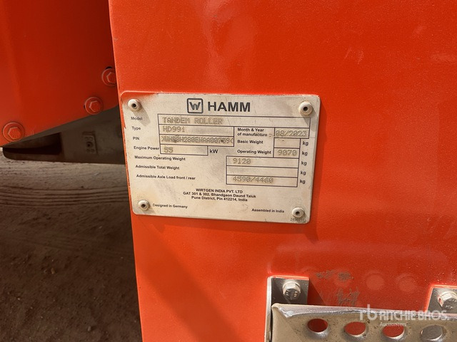 2023 Hamm HD99i - Пътен валяк: снимка 3 2023 Hamm HD99i - Пътен валяк: снимка 3