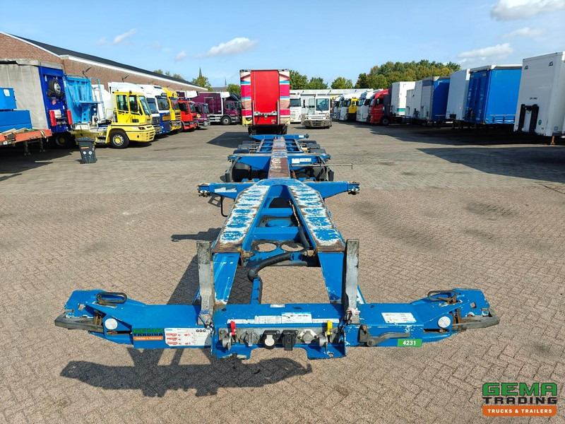 Контейнеровоз/ Сменна каросерия полуремарке D-Tec FLEXITRAILER 3-Assen SAF - MULTI - Schijfremmen - LiftAs - Alle Aansluitingen - 4819KG - 04/2026 APK: снимка 7