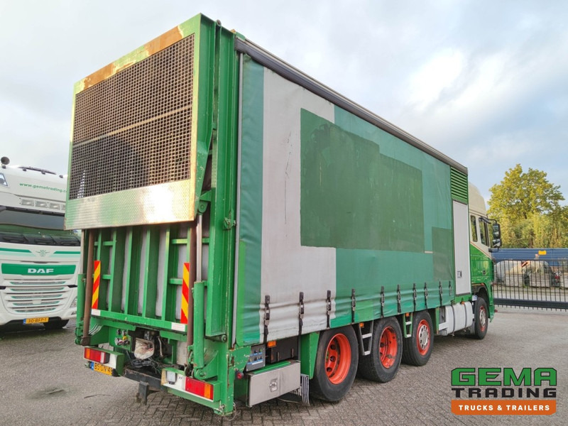 DAF FAK XF95.430 8x2 Super SuperSpaceCab Euro3 - CurtainSider 7.31m + Ramp 16T - MachineTransporter - 6 Persons (V558) - Автовоз камион: снимка 4 DAF FAK XF95.430 8x2 Super SuperSpaceCab Euro3 - CurtainSider 7.31m + Ramp 16T - MachineTransporter - 6 Persons (V558) - Автовоз камион: снимка 4